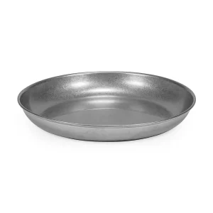 Vintage tallerken i rustfritt stål Ø20 cm