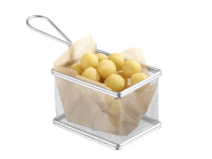Hendi Mini serveringskurv – 125 × 100 × 85H mm