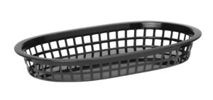 Hendi Serveringskurv i fastfood-stil – Sort, 272 × 175 × 38H mm