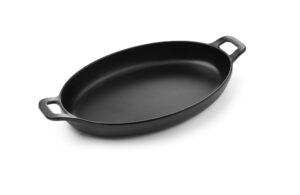 Hendi Little Chef oval minipanne – Sort, 263 × 140 × 37H mm
