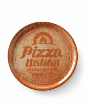 Pizzatallerken Ø31 cm - Murstein Rød