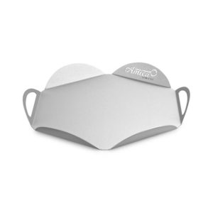 Pizzabrett / skjærebrett sekskantet for pizza i aluminium, Ø33 cm