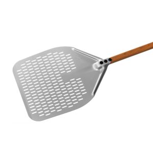 Pizzaspade Woodtech Perforert 36x36 cm - Skaftlengde 30-150 cm